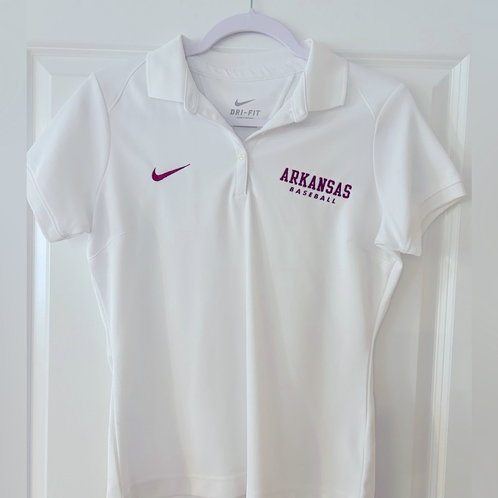 Arkansas Razorbacks Baseball Nike dri fit collared shirt